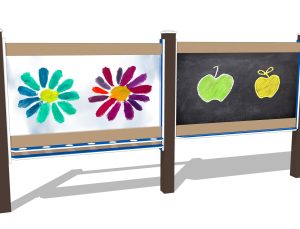 4′ Wide Paint & Magnetic Chalkboard / Dry Erase Combo Panels- NEP
