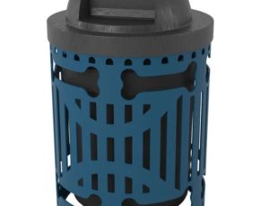 Classic Trash Receptacle with Bones Design- SRP