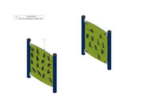 Freestanding Sign Language Panel (L-17032-A)- Jambette